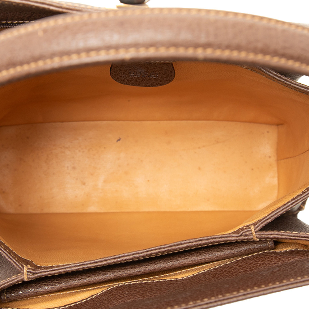 Pre-Loved Gucci Grained Calfskin Bamboo Satchel - Picture 4 of 7